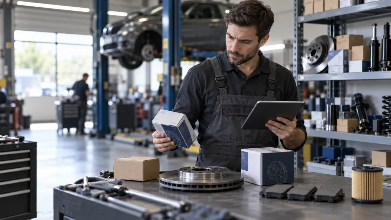 Gestion des références de pièces détachées dans un atelier automobile professionnel