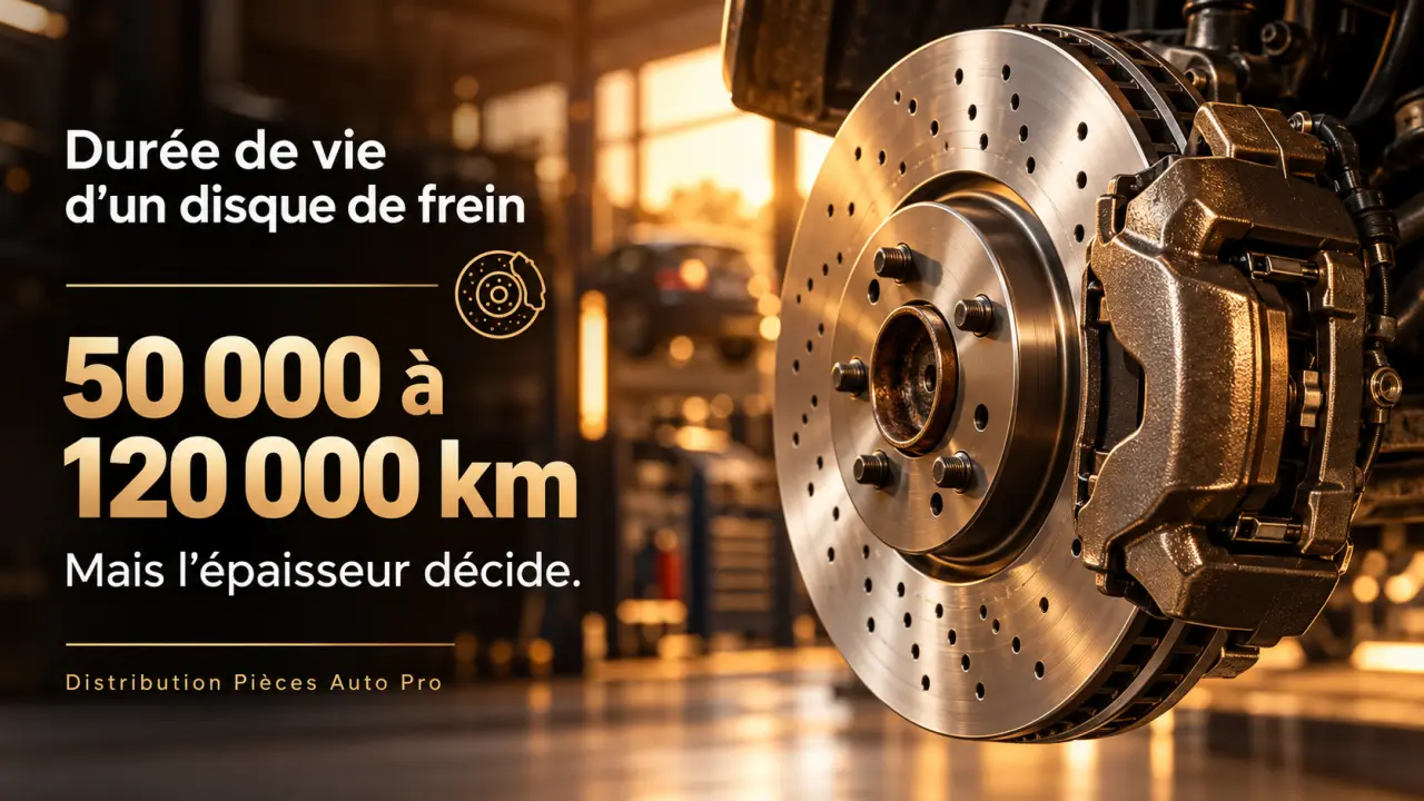 Durée de vie d’un disque de frein : 50 000 à 120 000 km, mais l’épaisseur décide
