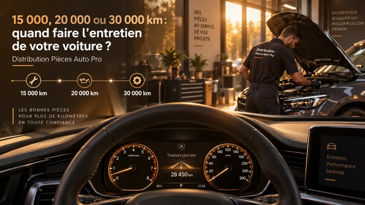 15 000, 20 000 ou 30 000 km : quand faire l’entretien de votre voiture ?
